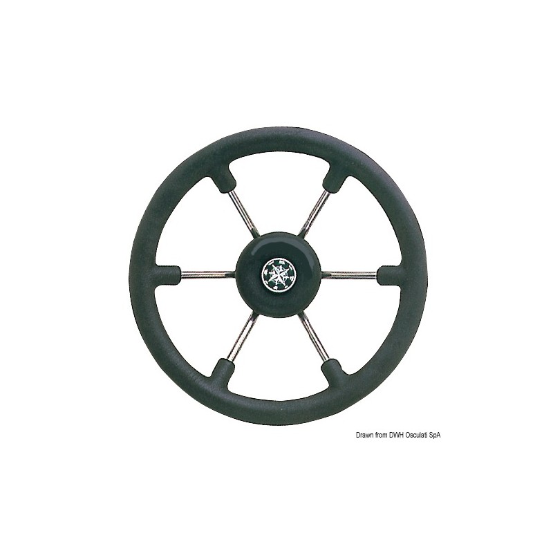 
Barre  roue inox noir 340 mm 
