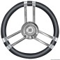 
Volant C polyuréthane souple noir/inox 350 mm 
