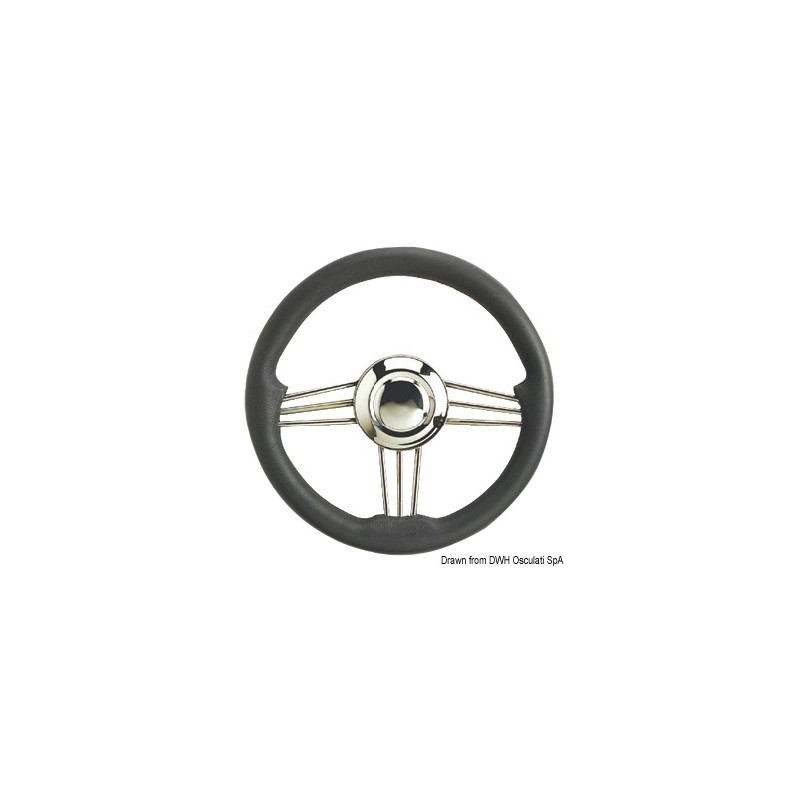 
Volant inox+polyurethane gris 350 mm 

