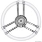
Volant C polyuréthane souple blanc/inox 350 mm 
