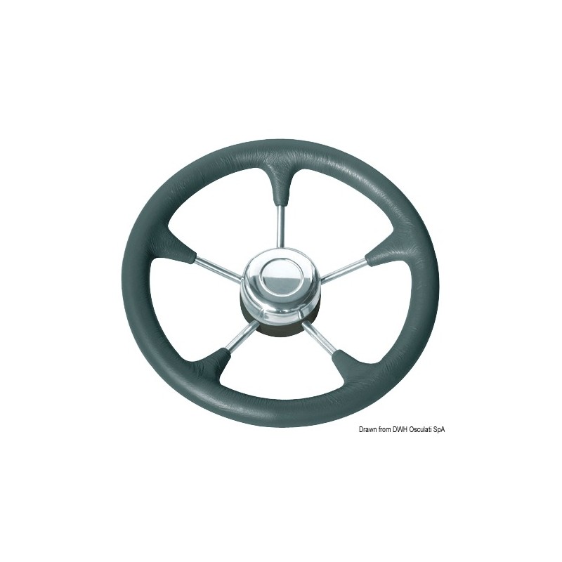 
Volant polyuréthane souple avec cône noir 350 mm 
