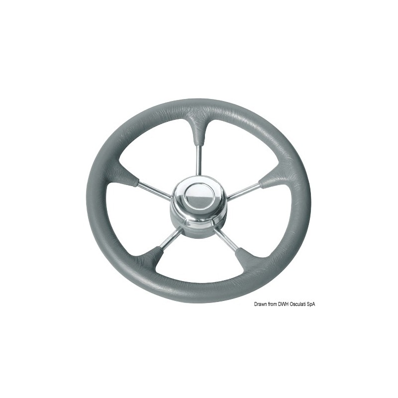 
Volant polyuréthane branches inox Ø 280 mm gris 
