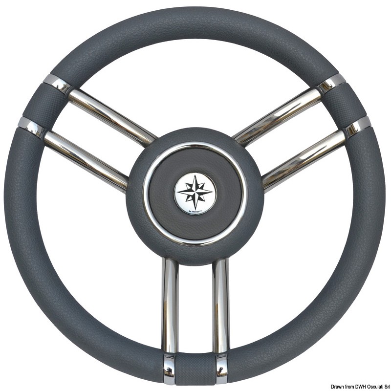 
Volant Apollo inox+polyuréthane Ø 350 mm gris 
