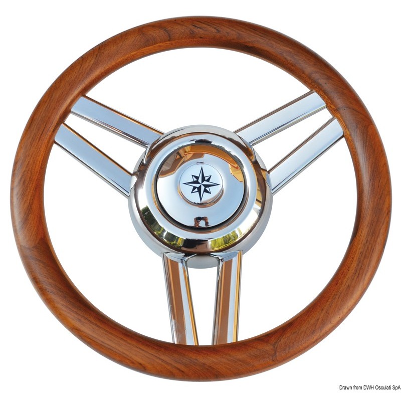 
Volant Magnifico 3 branches Ø 350 mm teak 
