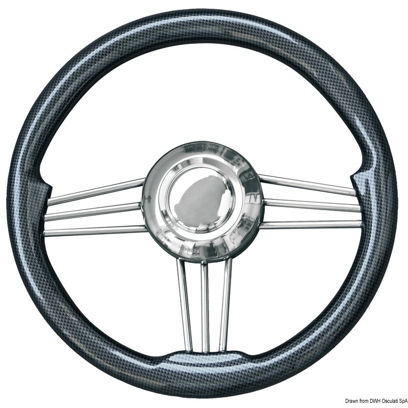 
Volant inox+carbone 350 mm 
