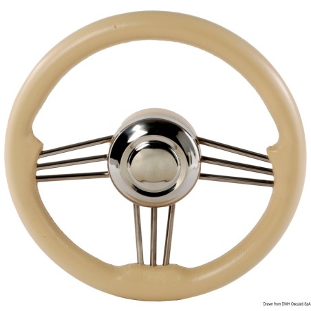Volants structure inox poli miroir Ref 45.173.36