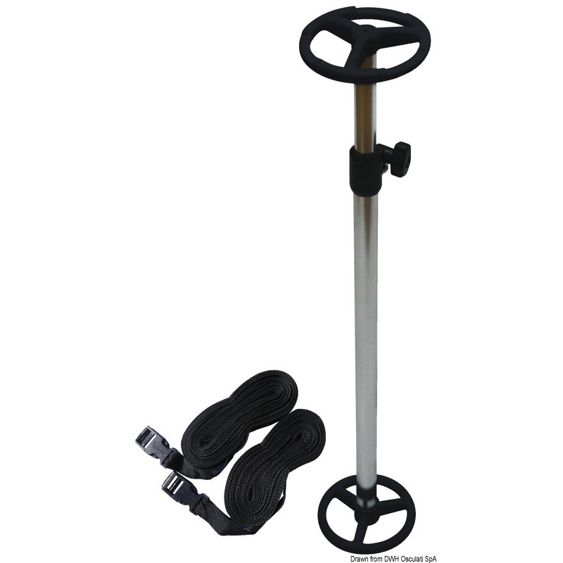 
Support télescopique p. bâches tube en aluminium 
