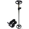 
Support télescopique p. bâches tube en aluminium 
