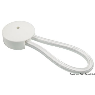 Crochet élastique blanc 80 mm. Référence Osculati 46.091.80 - EAN-13 8033137058653