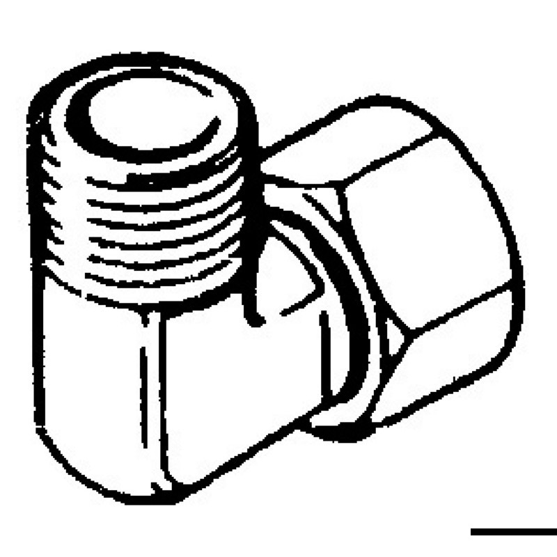
Raccord pivotant 90° 3/8" pour pompes Ultraflex 
