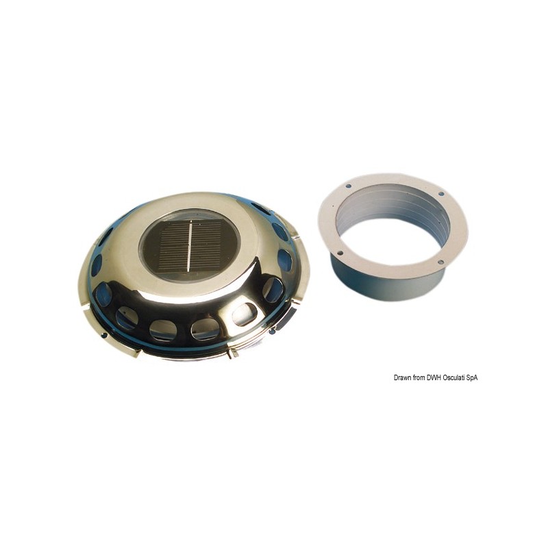 Aérateur inox avec panneau solaire Aérateur inox avec panneau solaire