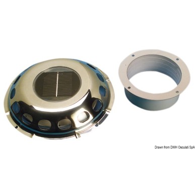 Aérateur en inox avec panneau solaire Osculati Réf. 53.503.00 / EAN-13 8033137007392