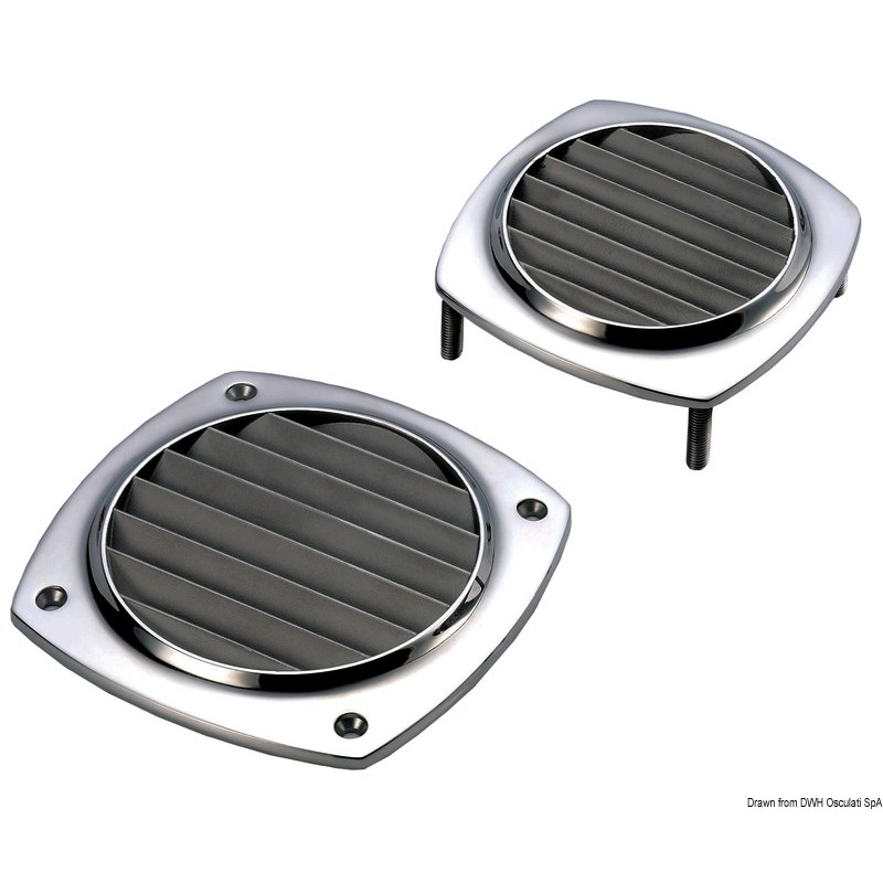 Prise d'air inox 316, 97x97 mm