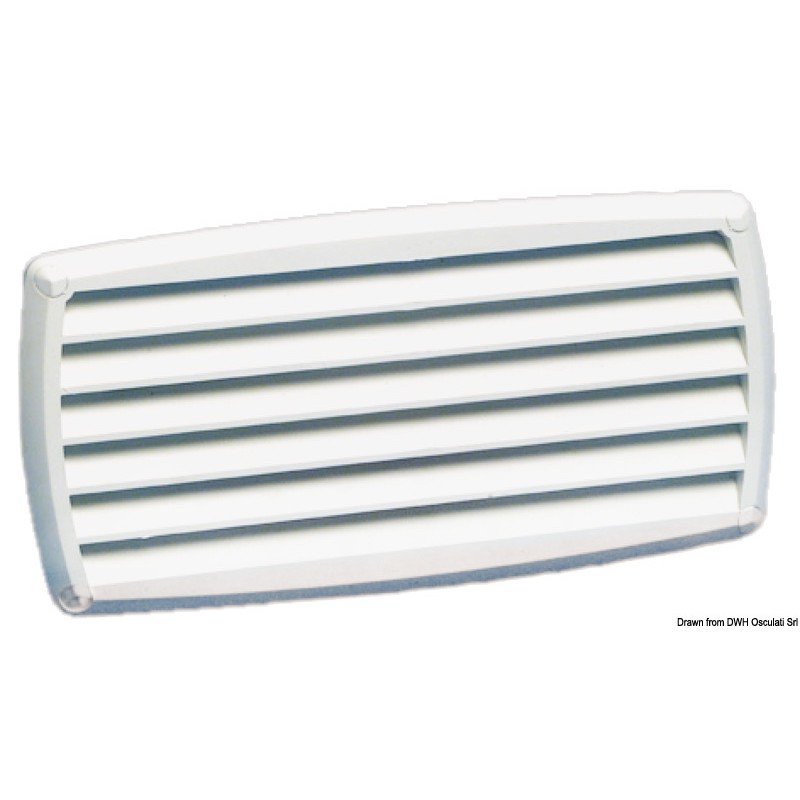 
Prise air ABS noire 201x101 mm 
