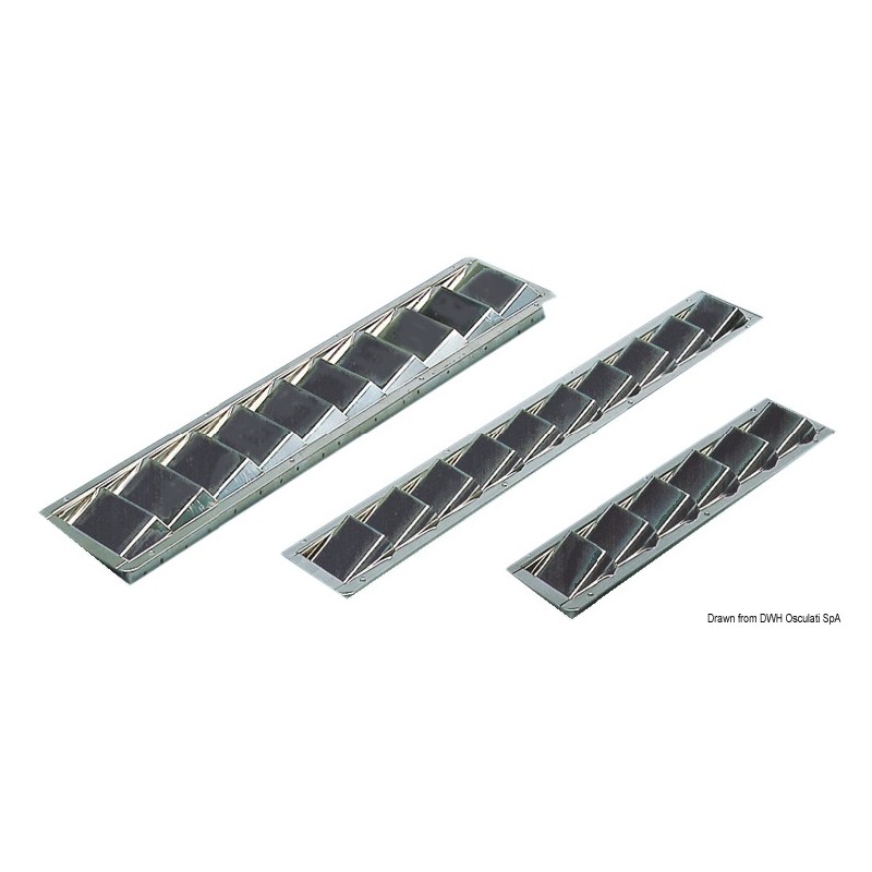 
Prise air inox poli miroir 525x112 mm 
