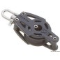 
Poulie simple pivotante ou blocable avec ringot A 
