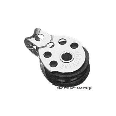Mini poulies VIADANA cordes jusqu' 8 mm| EAN 8033137163586 Ref 55.043.01