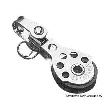 Mini poulies VIADANA cordages jusqu' 6 mm| EAN 8033137163487 Ref 55.040.03