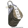 
Poulie sur billes triple avec manille 6x22mm 
