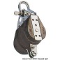 
Poulie sur billes triple manille et ringot 12x57mm 
