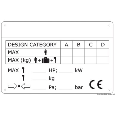 Plaques d’identification des bateaux| EAN 8033137161063 Ref 54.410.00