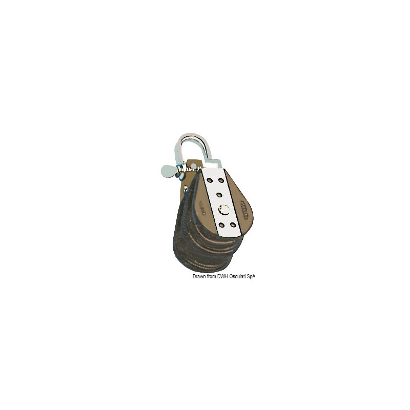 Poulie sur billes double avec manille 6x22mm
Poulie sur billes double avec manille 6x22mm