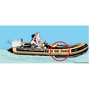 Lettres adhésives, 8 cm de hauteur| EAN 8033137162329 Ref 54.534.08O