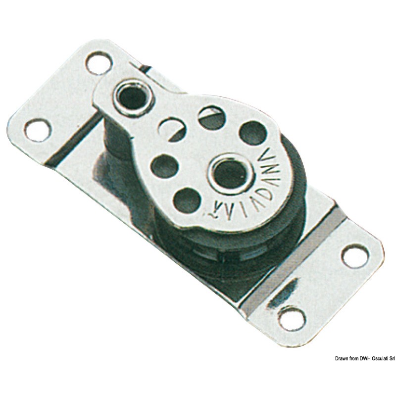 
Poulie simple inox plate 25x8 
