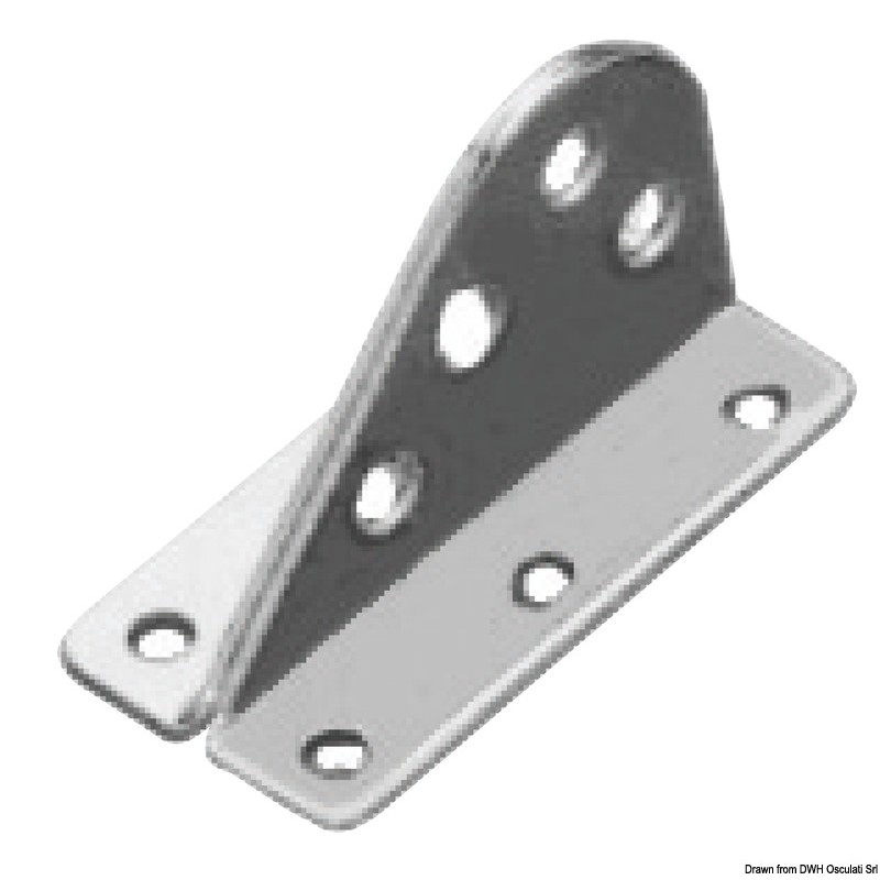 
Ferrure étai proue inox 60x34x38 mm 
