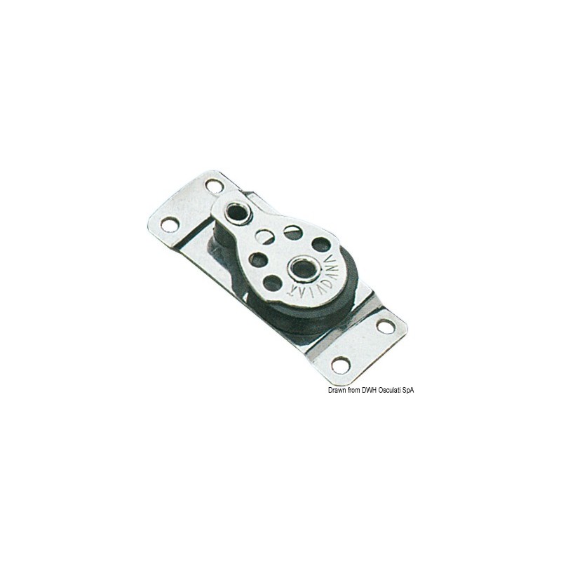 
Poulie simple inox plate 25x6 

