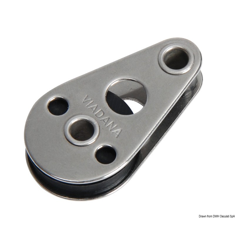 
Poulie renvoi simple inox montage horizontal 25x5 
