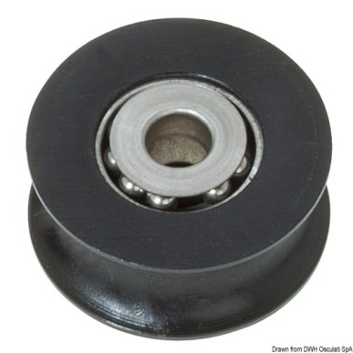 Poulie Delrin® + calotte+ billes inox| EAN 8033137165207 Ref 55.244.05