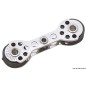 
Mini-poulie double en ligne 17x5 
