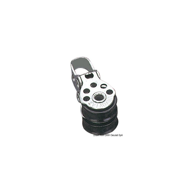 
Mini poulie double inox 17x5 
