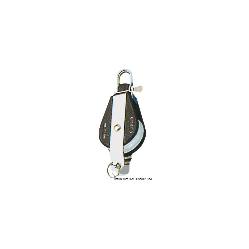 
Poulie simple ringot attache fixe ou tournante C 
