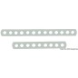 
Cadène percée inox lourde 145 mm 
