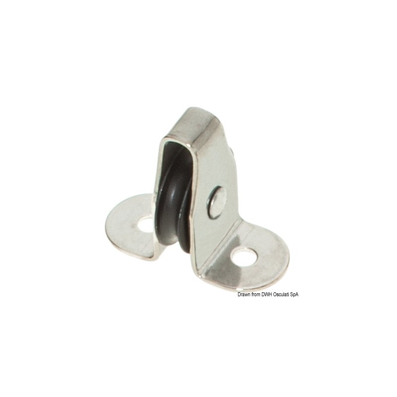 
Petite poulie inox verticale aluminium 2,5 mm 
