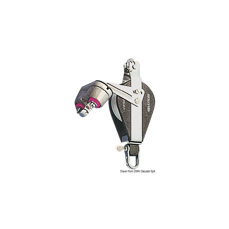 Poulie simple avec ringot et coinceur B
Poulie simple avec ringot et coinceur B