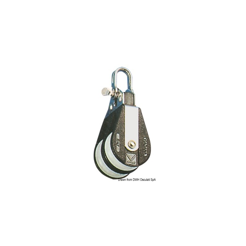
Poulie double attache fixe B 
