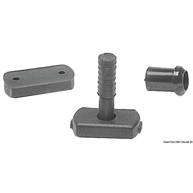 Articulation plastique bâton| EAN 8033137166761 Ref 60.050.06