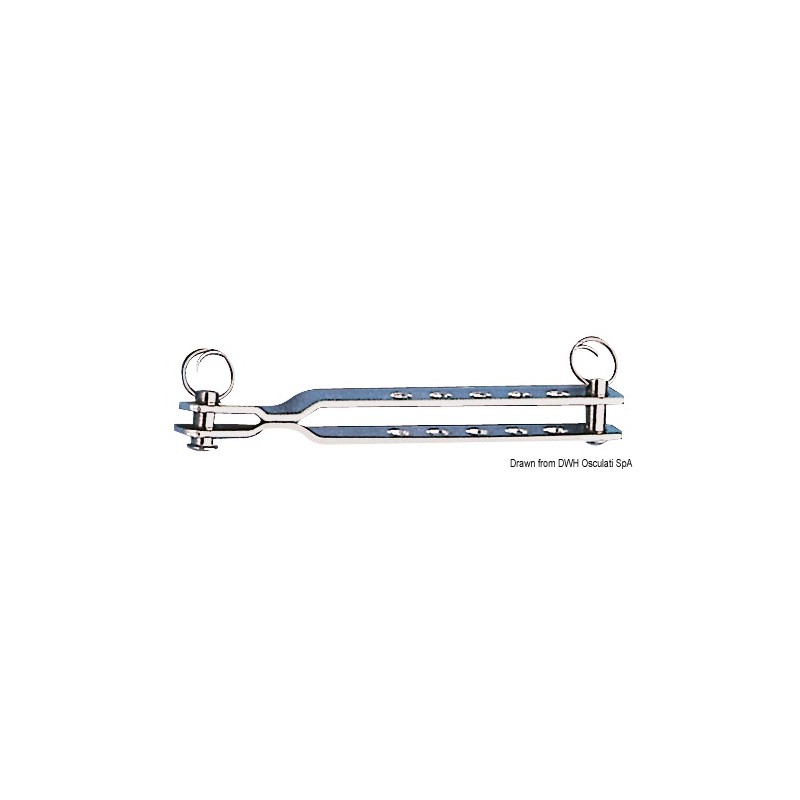 
Cadène double inox 120x6 mm 
