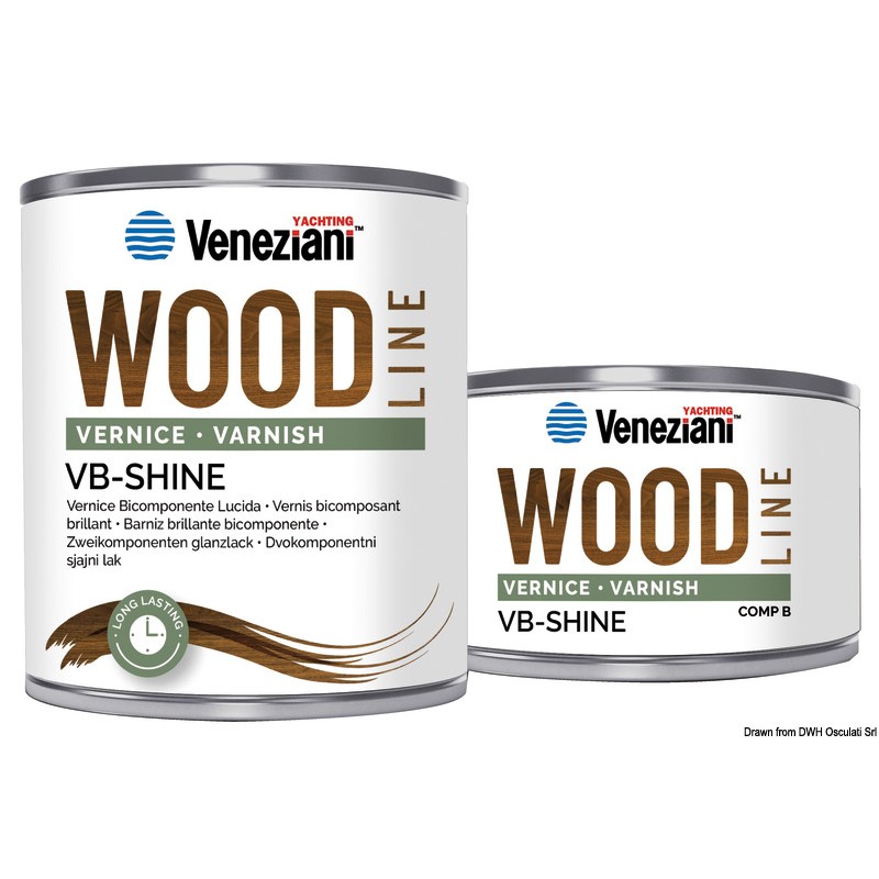 
Vernis  2 composants brilliant VENEZIANI Wood Line 0,75 l 
