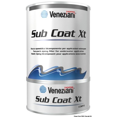 Mastic époxy bicomposant VENEZIANI utilisations sous-marines| EAN 8033137168239 Ref 65.018.03