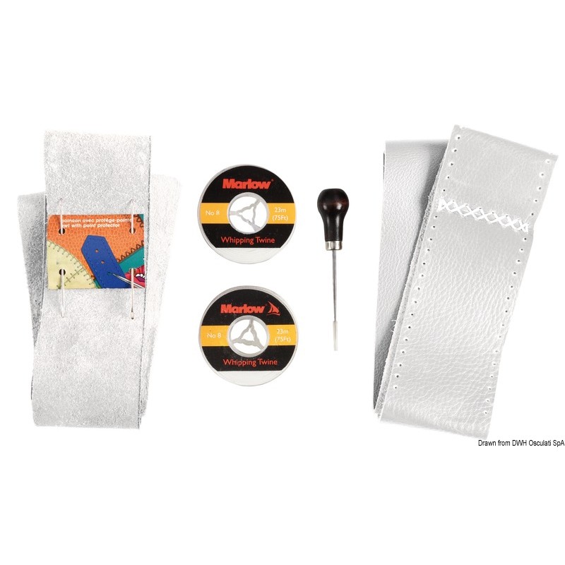 
Kit p.revêtir timons de cuir blanc 
