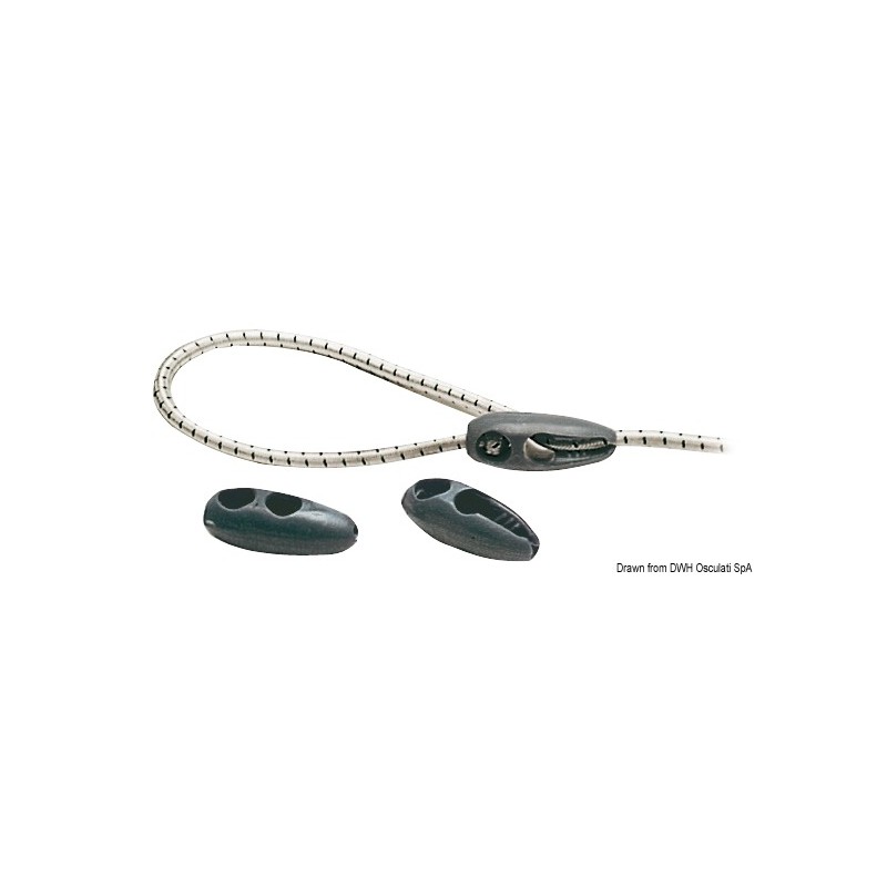 
Fixation nylon avec câble 6 mm 
