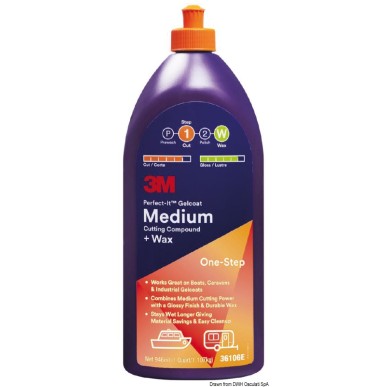 Medium Cutting Compound + Wax - Polish oxydations moyennes| EAN 51131296886 Ref 65.310.23