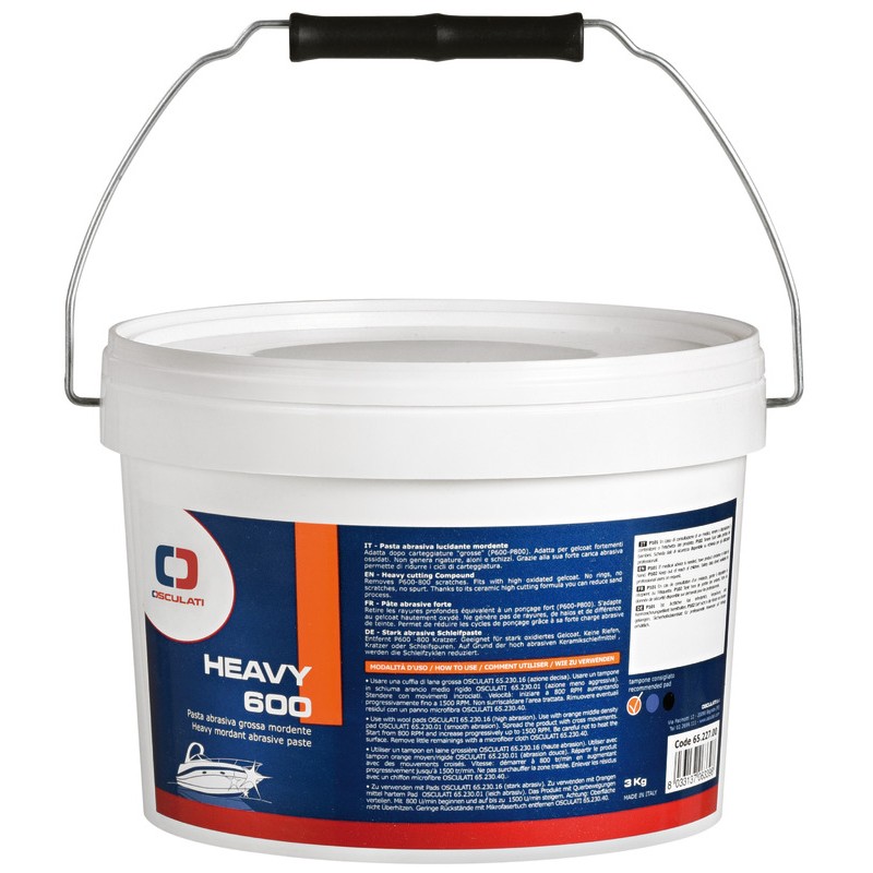 
Pâte abrasive épaisse Osculati Heavy 600 3kg blanc 
