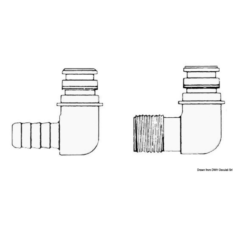
Raccord de rechange p. pompes Flojet fileté 1/2" 
