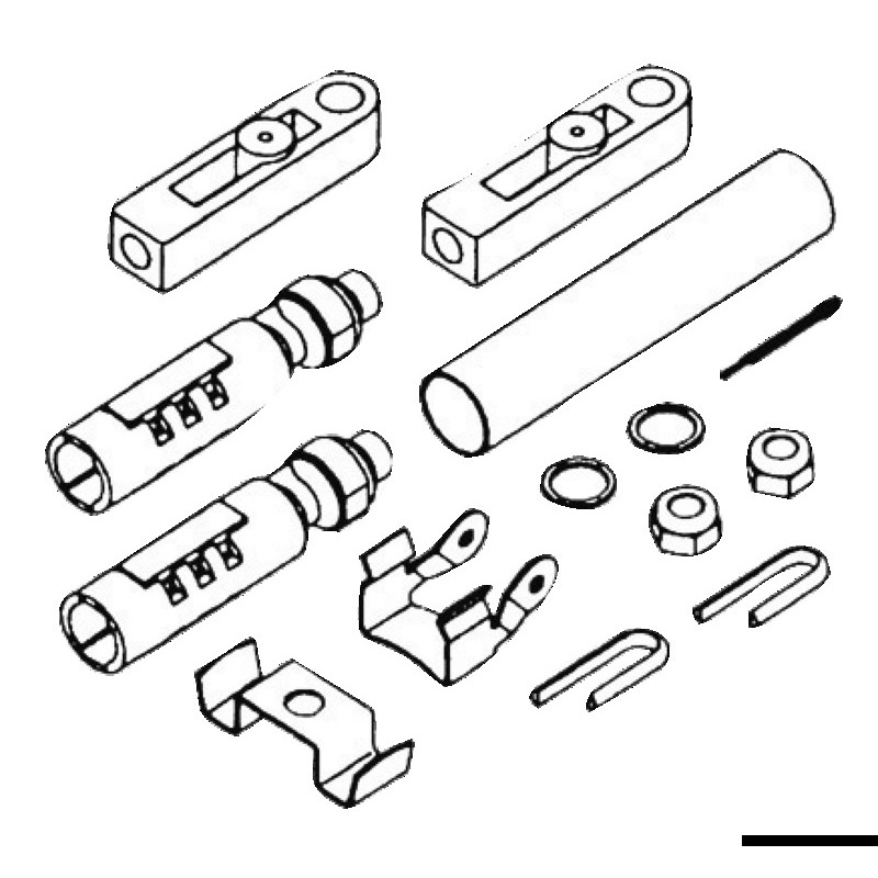 
Kit K57 pour câbles C2/C8/C0 sur Johnson/Evinrude 
