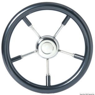 Volant carbon-look carbone 350 mm  Ref 45.130.35